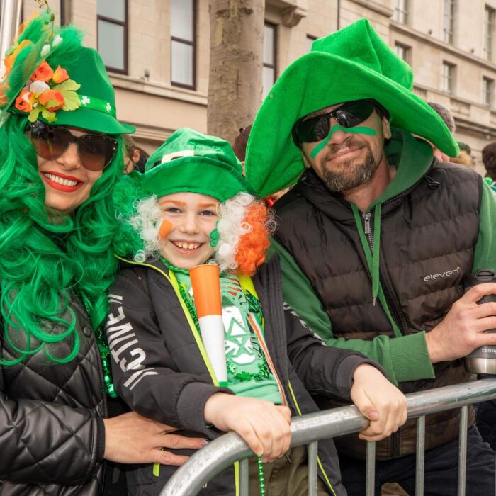 People in green on St Patrick's Day - ©Allen Kiely - Failte Ireland