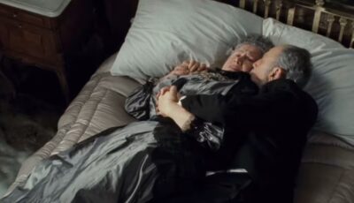 Isidor and Ida Straus in James Cameron's film Titanic