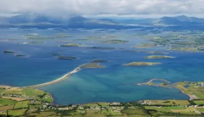 The islands of Clew Bay on the County Mayo coast