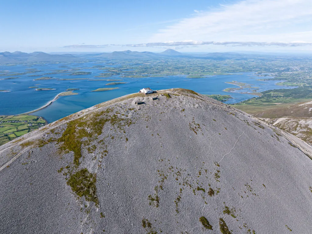 Aerial view of Croagh Patrick and Clew Bay - Big Stule Media - ©Failte Ireland
