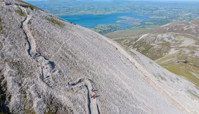 Croagh Patrick 1 Croagh Patrick overlooking Clew Bay in County Mayo - © Fáilte Ireland / Big Style Media