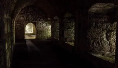 Muckross Abbey 1 Stone room inside the ruins of Muckross Abbey in Killarney