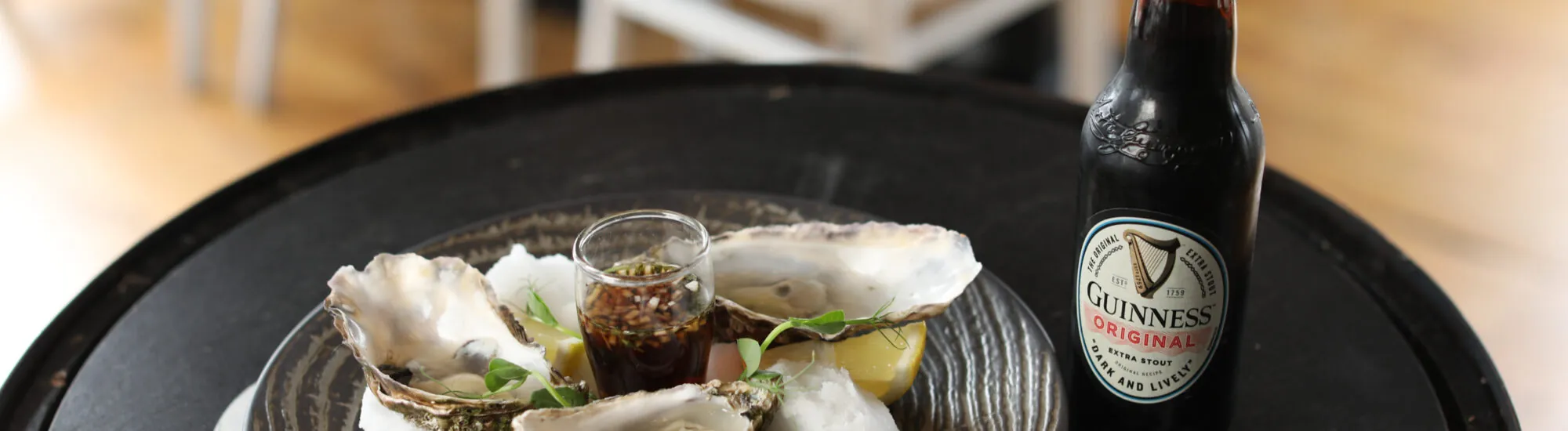 Oysters with Guinness