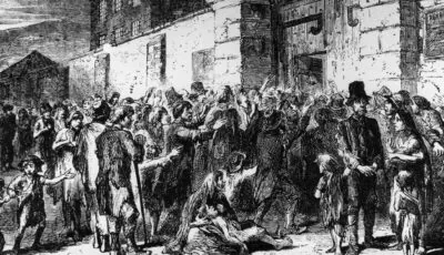 The Irish try to get into workhouses - Domaine public