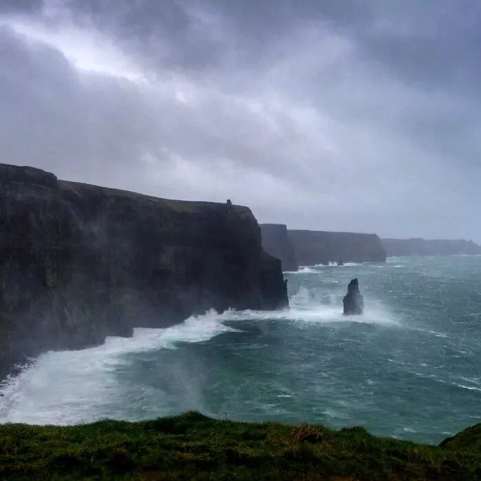 falaises de moher tempete