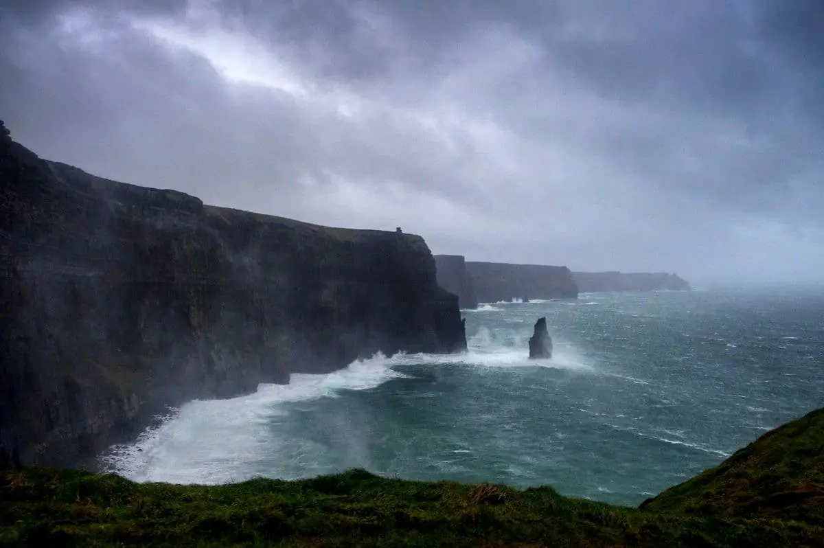 falaises de moher tempete