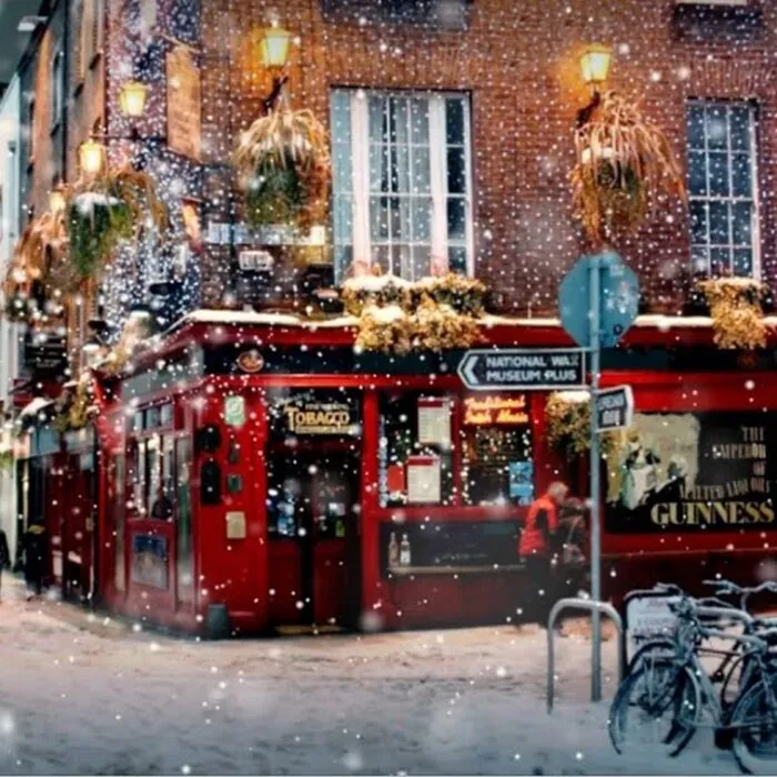 It's already Christmas in Dublin's Temple Bar