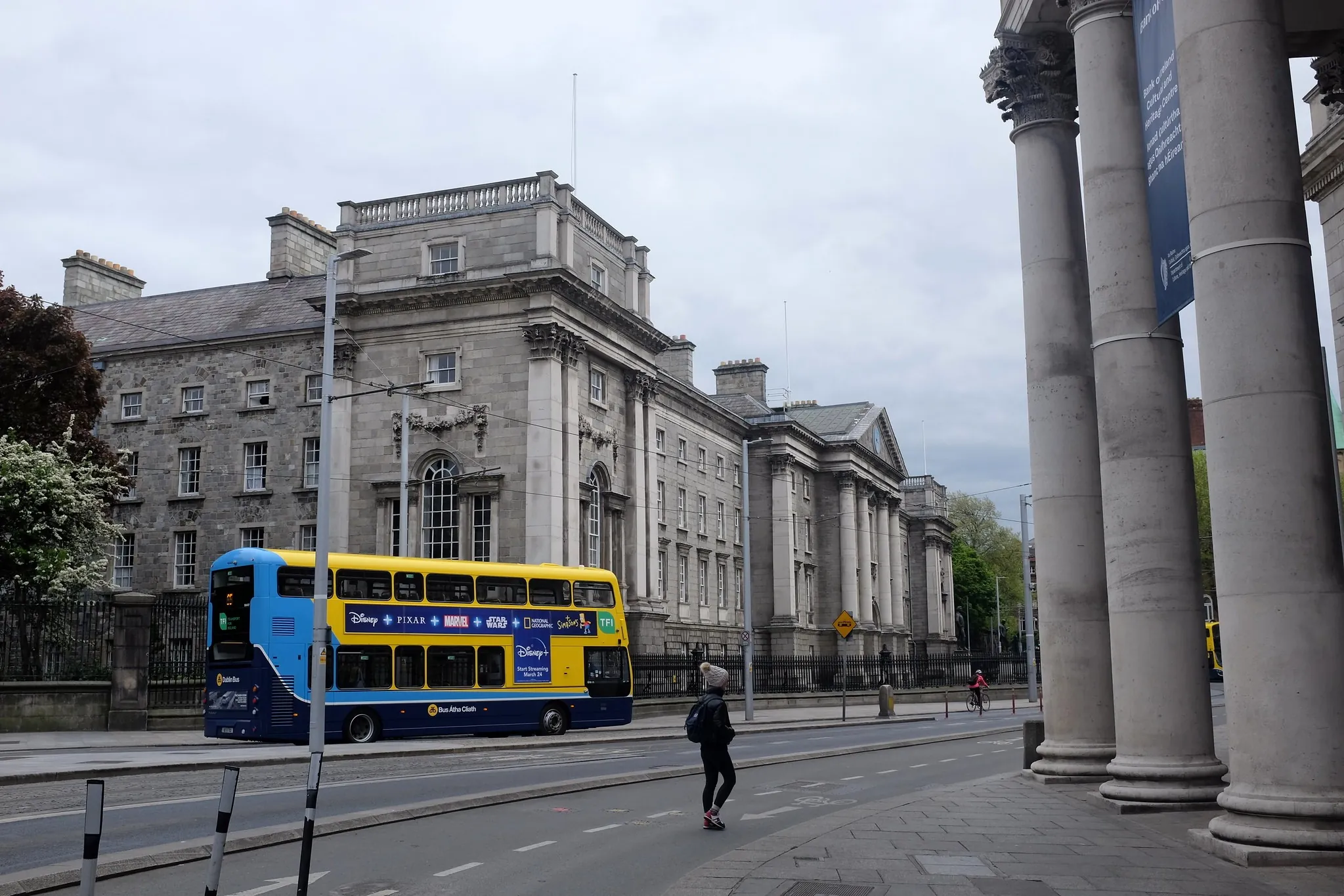 Une rue déserte de Dublin à cause du confinement - Simon - cc