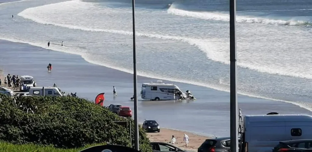 Ireland: when a camper van gets caught in the tide…