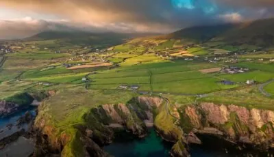 Travelling in Ireland with a baby 1 Aerial view of Dunquin - © Cristi