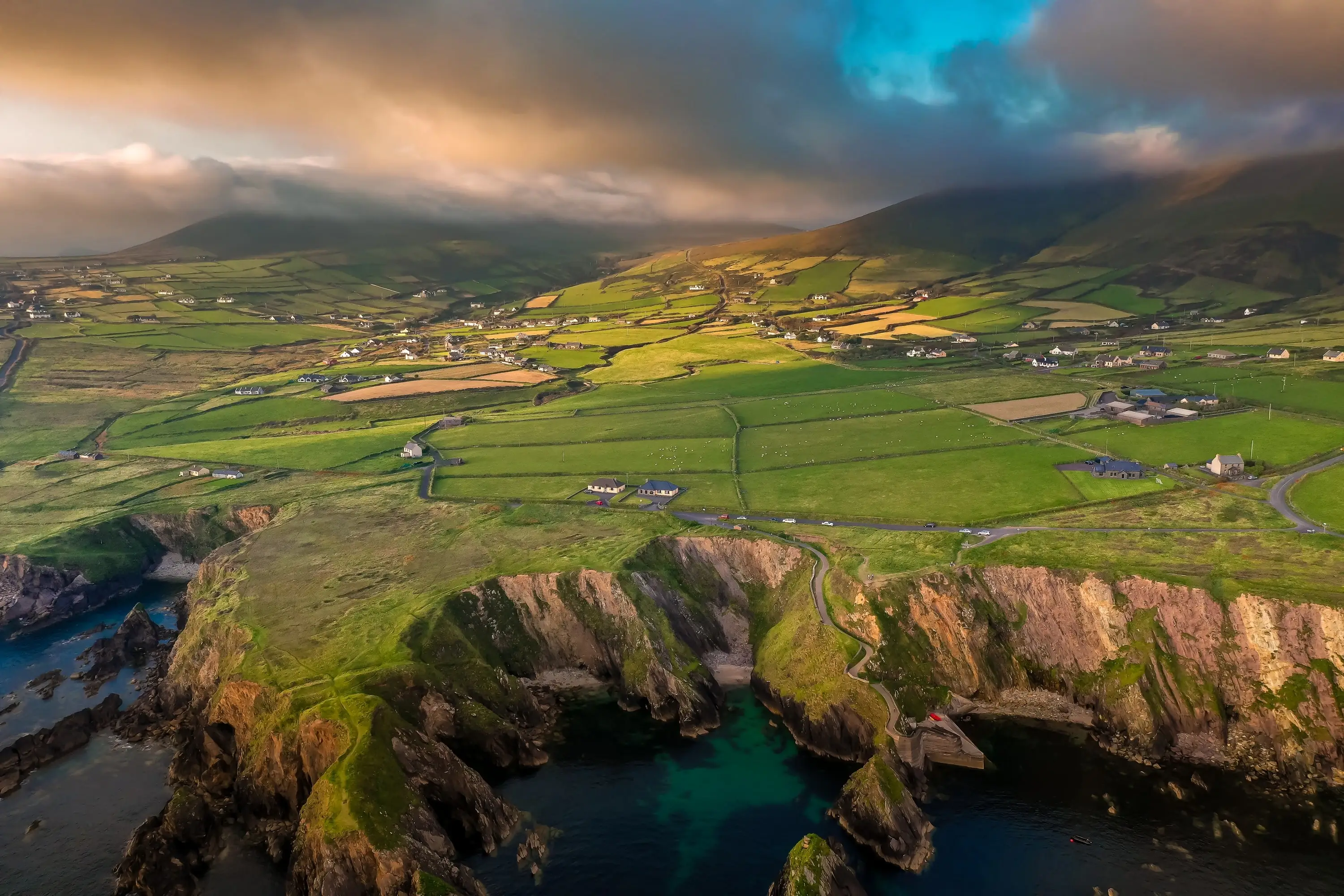 Aerial view of Dunquin - © Cristi