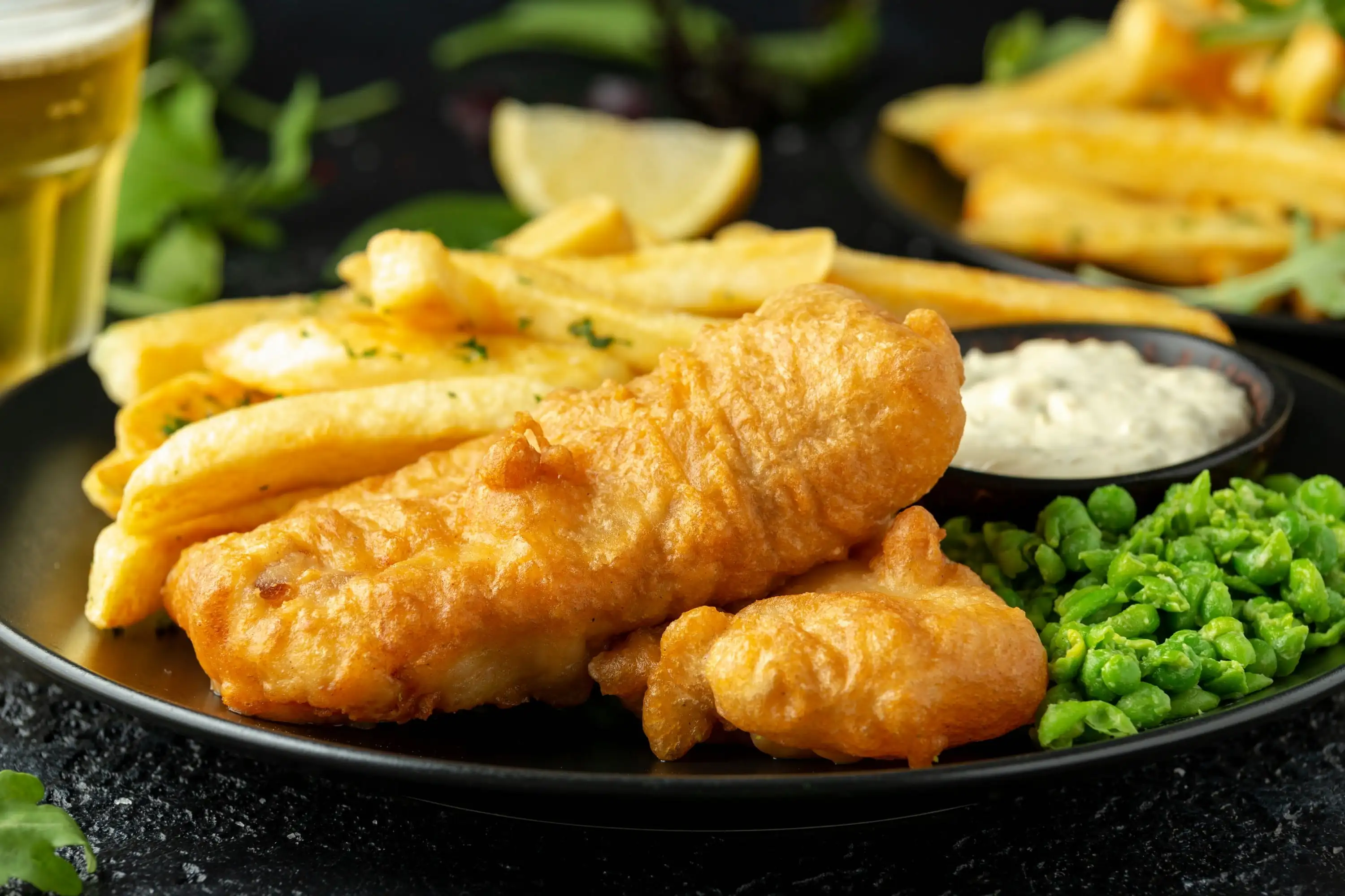 Guinness fish and chips