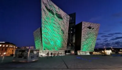 Titanic Belfast, a museum dedicated to the liner built in Belfast
