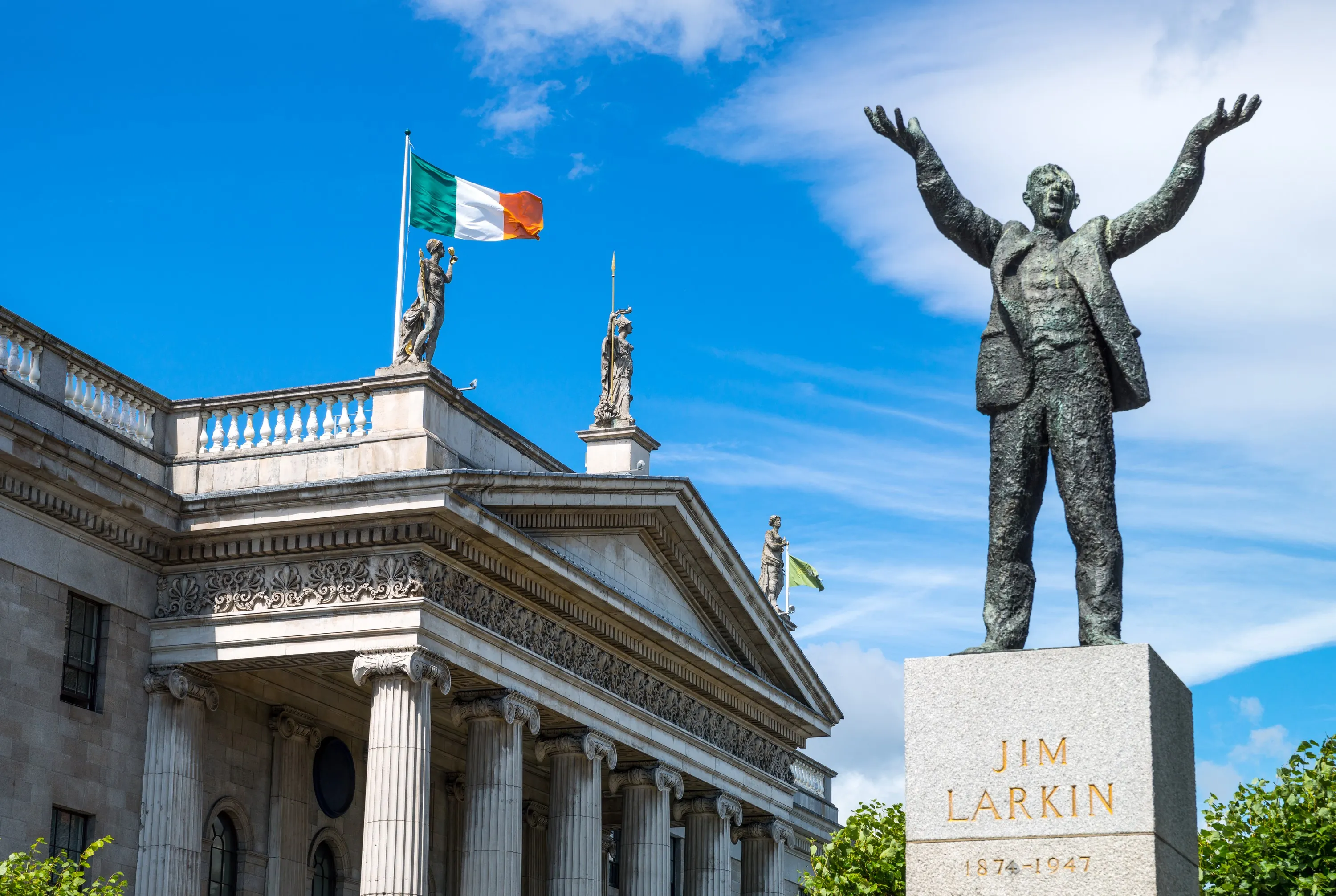 The statue of Jim Larkin