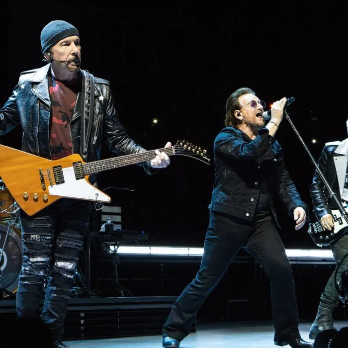 U2 in concert with Bono and The Edge - Paul Jones - cc