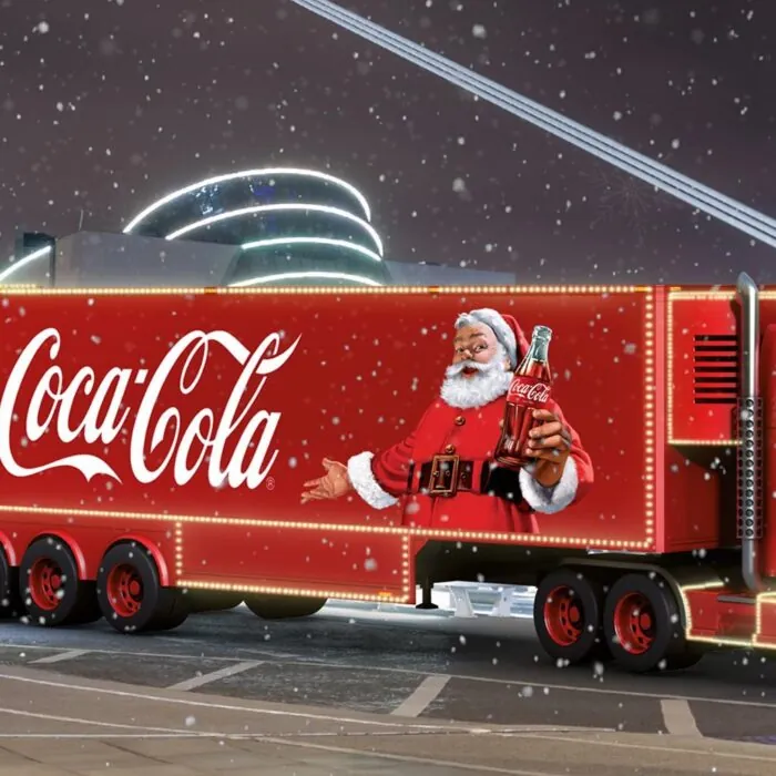 coca cola christmas truck