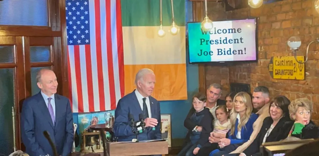 Joe Biden blunders in an Irish pub in Ireland