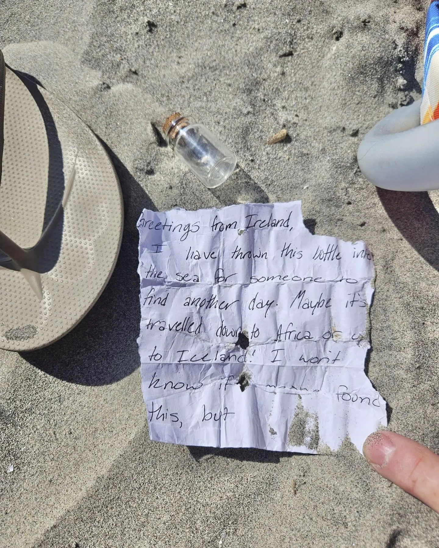 Message d'une bouteille à la mer -