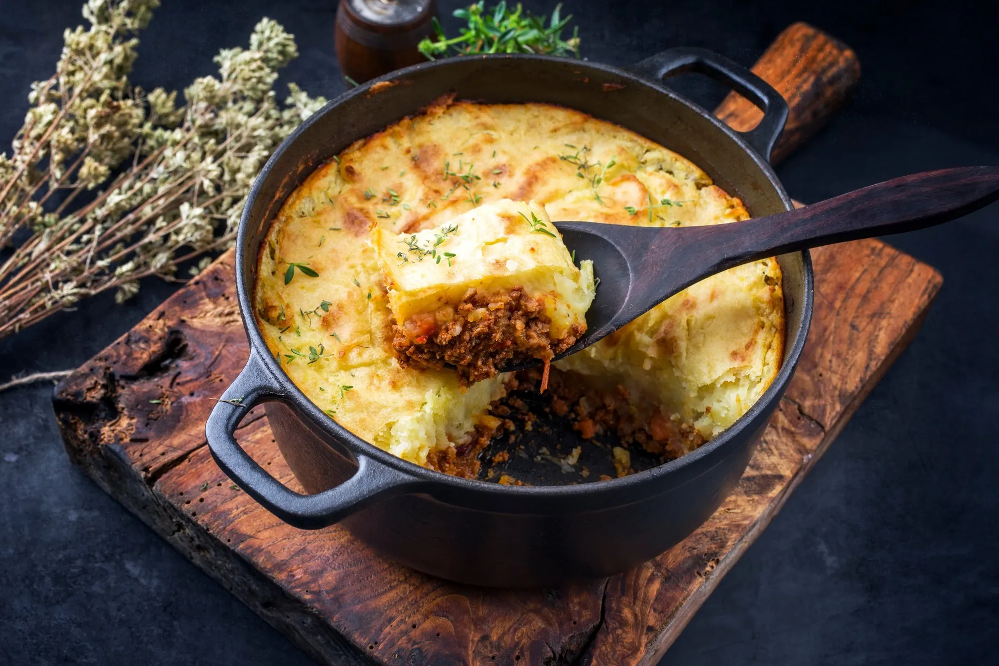 The cottage pie