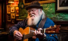 Un musicien irlandais jouant Fields of Athenry -  Sunshower Shots