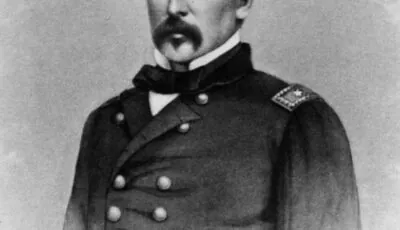 Portrait of Thomas Francis Meagher, a figure associated with the birth of the Irish flag
