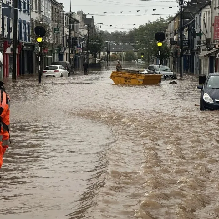Midleton inondée