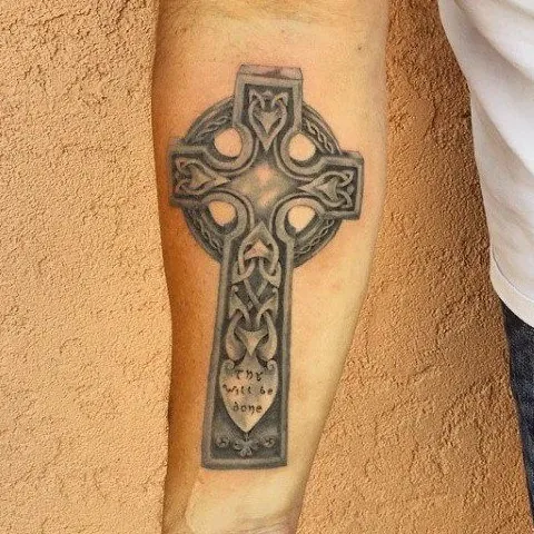 Irish tattoos: the most inspiring ideas 17 tattoo celtic cross 1