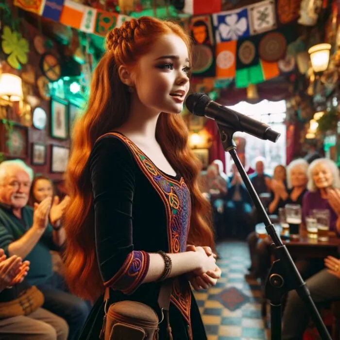 Une chanteuse irlandaise