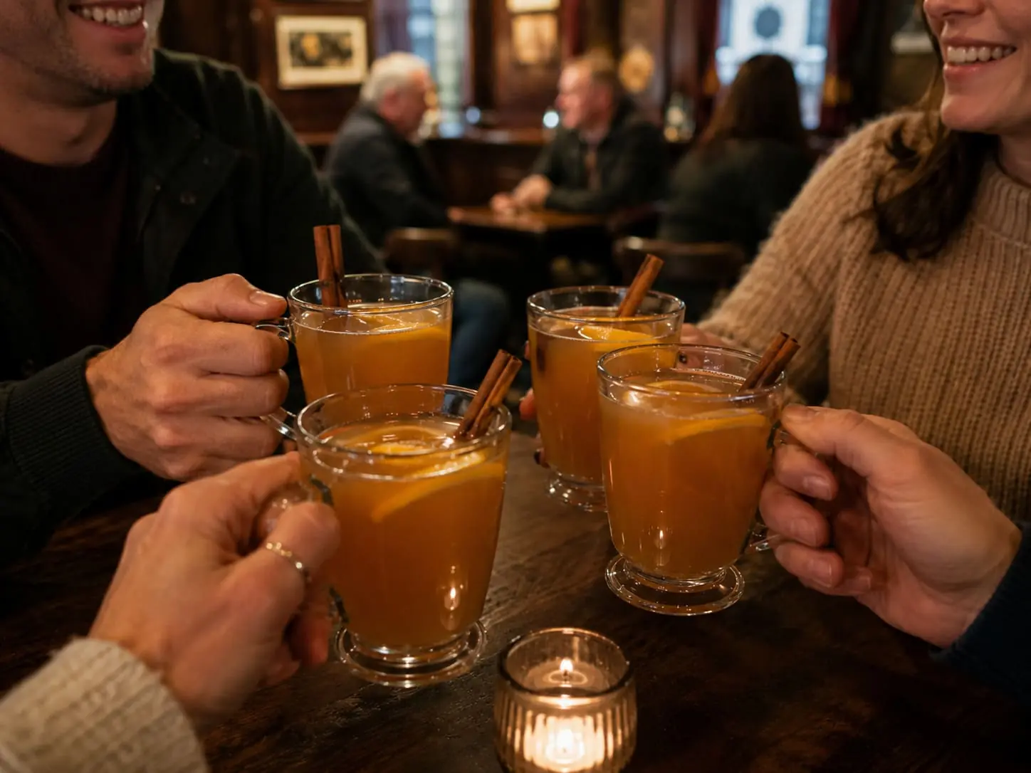 The hot apple cider