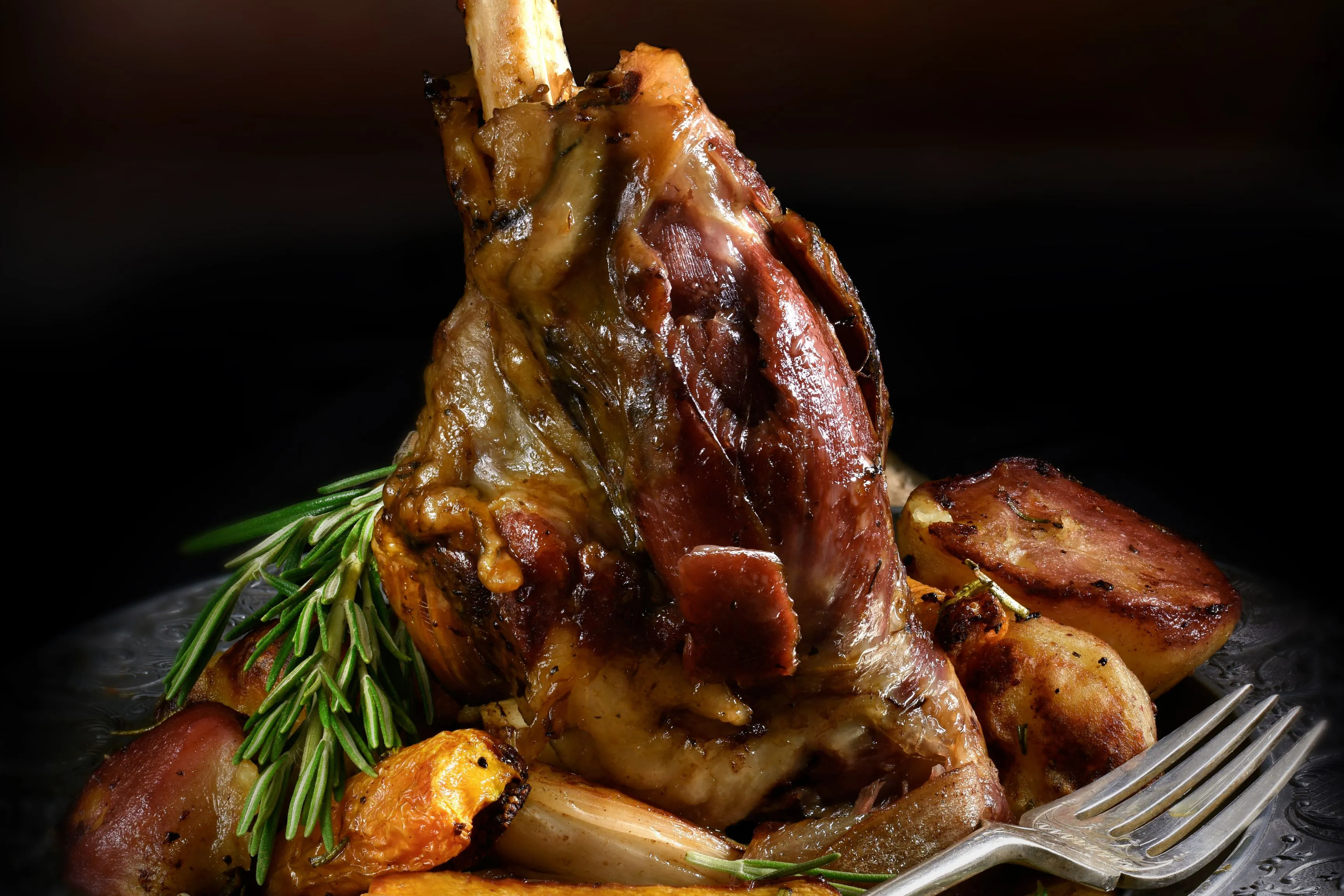 Guinness braised lamb shank