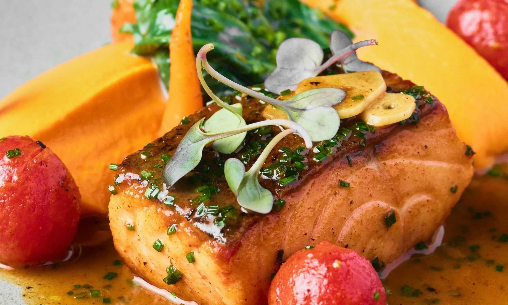 Salmon with Whiskey Sauce