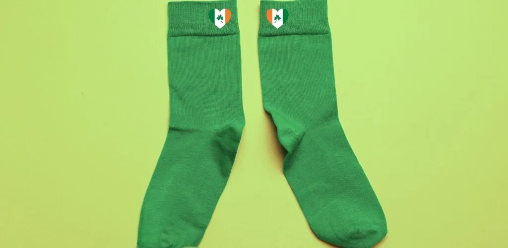 New law in Ireland: green socks mandatory on rainy days!