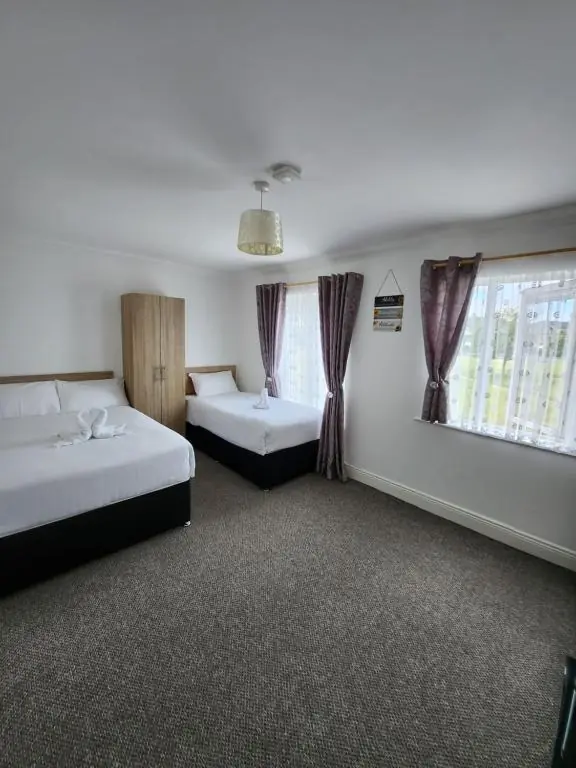 Bright elegant room park view