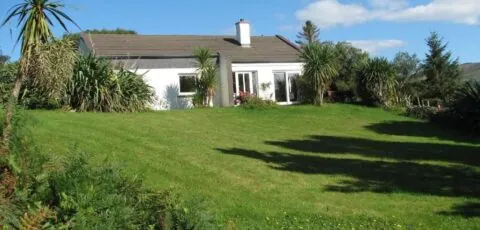 Haus mit Blick auf die Kenmare Bucht umgeben von subtropischer Vegetation b48742