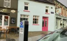 Pink door house in Clifden