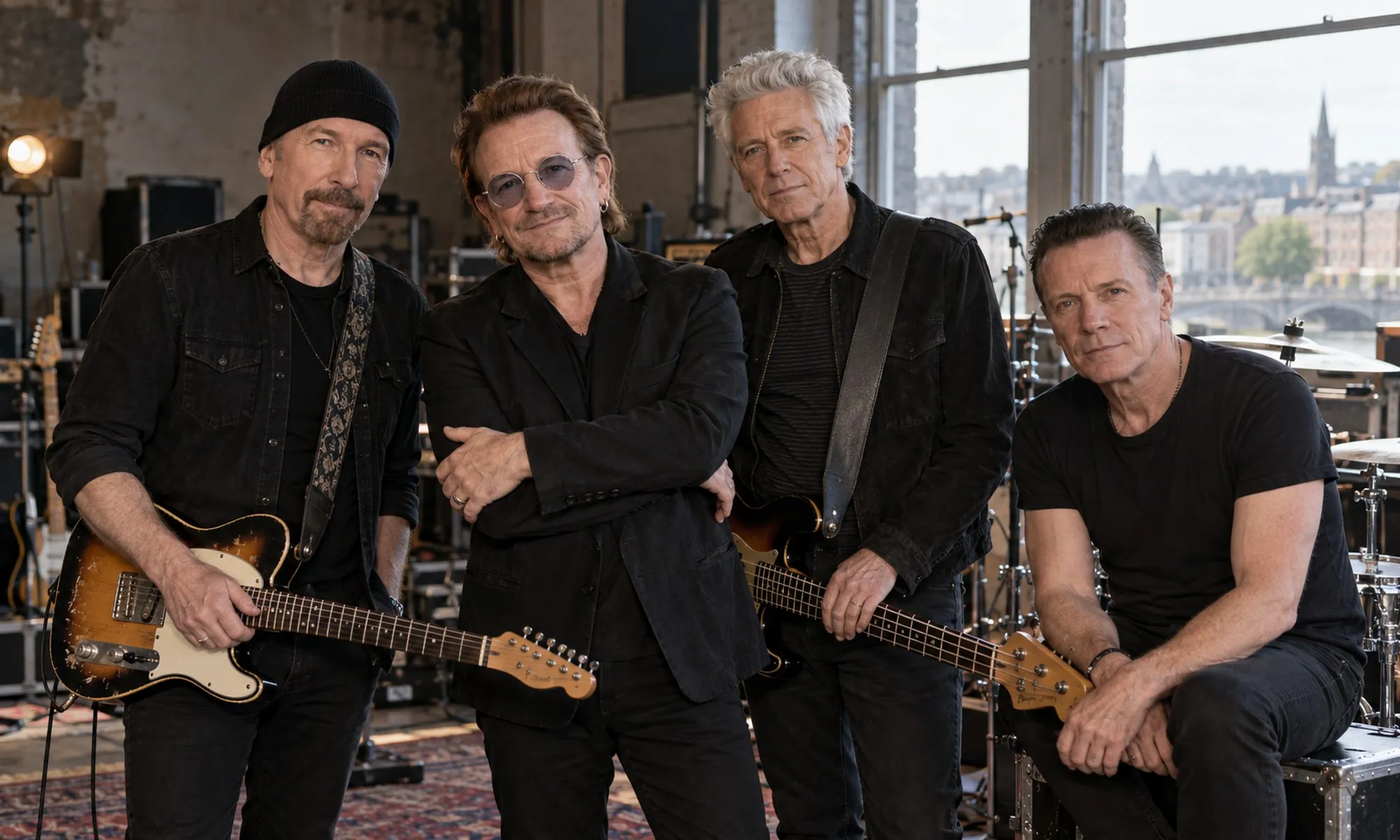 Bono, The Edge, Adam Clayton et Larry Mullen Jr. réunis à Dublin pour les 50 ans de U2 - Go to Ireland.com
